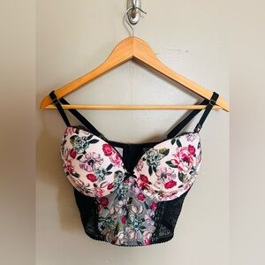Victoria’s Secret Very Sexy Floral corset bra 36D NWT